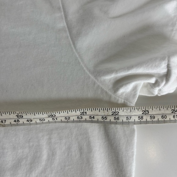 Polo by Ralph Lauren Mens Size Large White V-Neck Short Sleeve T-Shirt Navy Pony - Picture 7 of 9